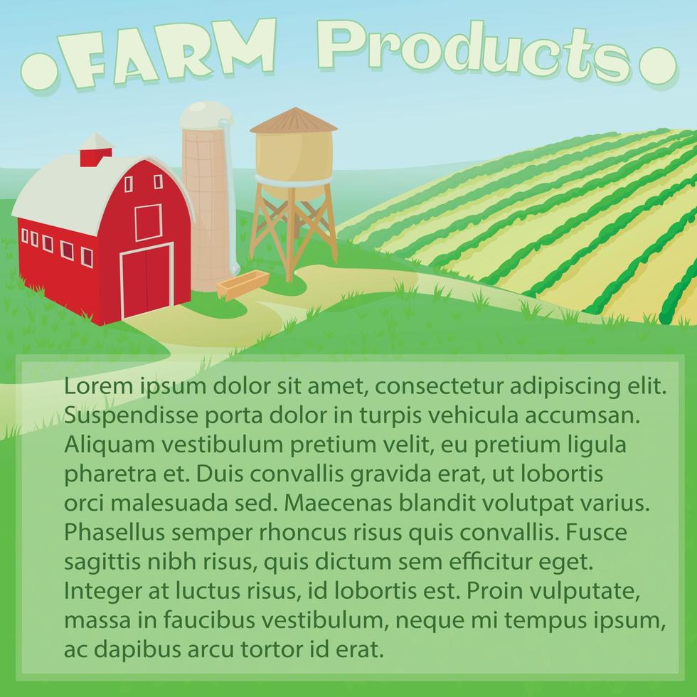 Ilustración del concepto de agricultura vector