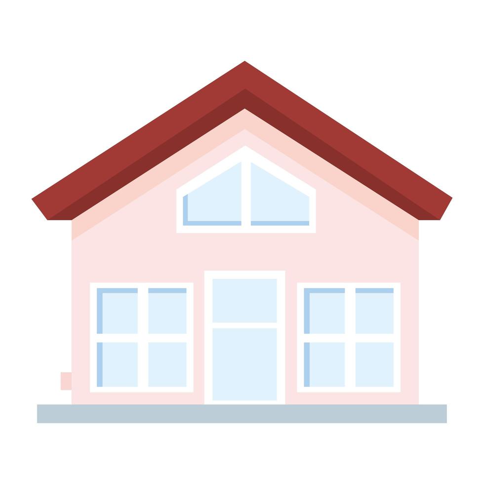 house with windows vector