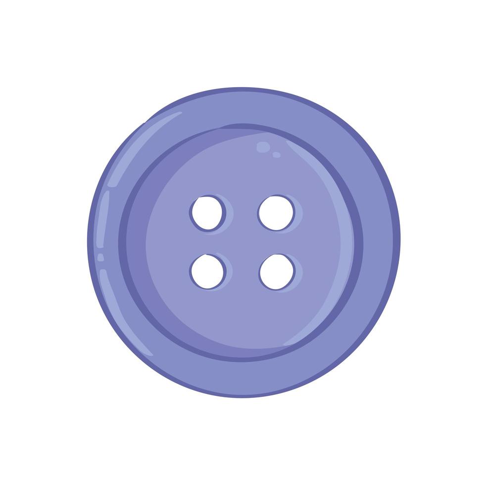 purple knitting button vector