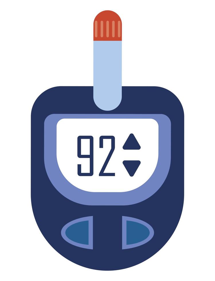 digital glucometer device vector