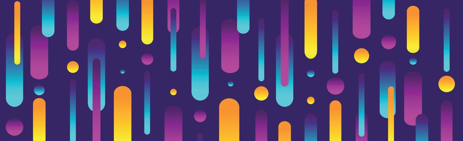 Modern abstraction, composition made of various rounded shapes of lines in color - Vector