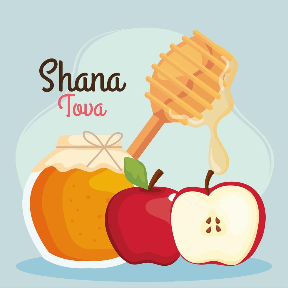 cartel de shana tova vector