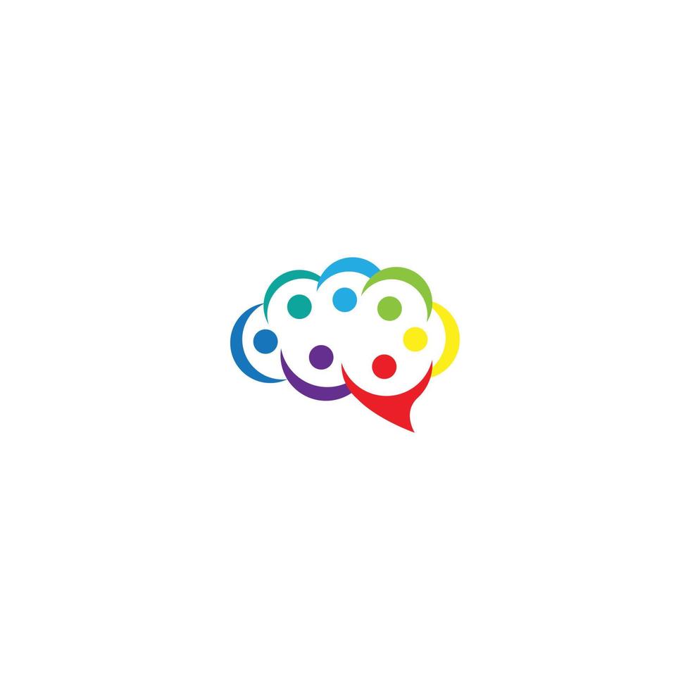 brain harmony logo vector