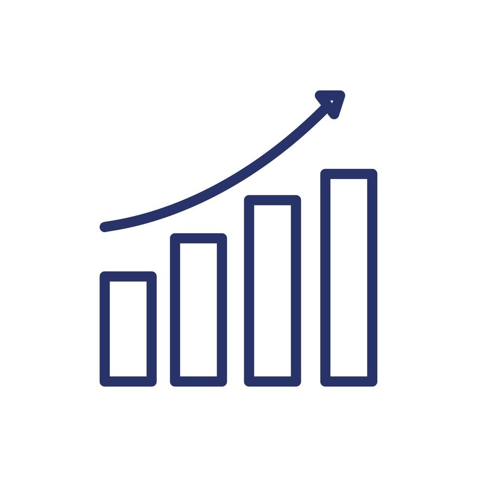 infographic bars chart vector