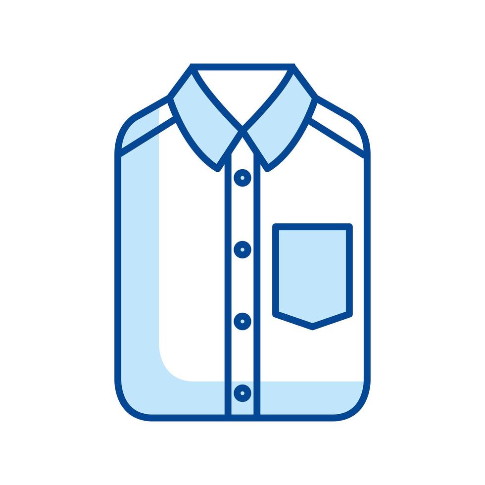 folded elegant shirt vector