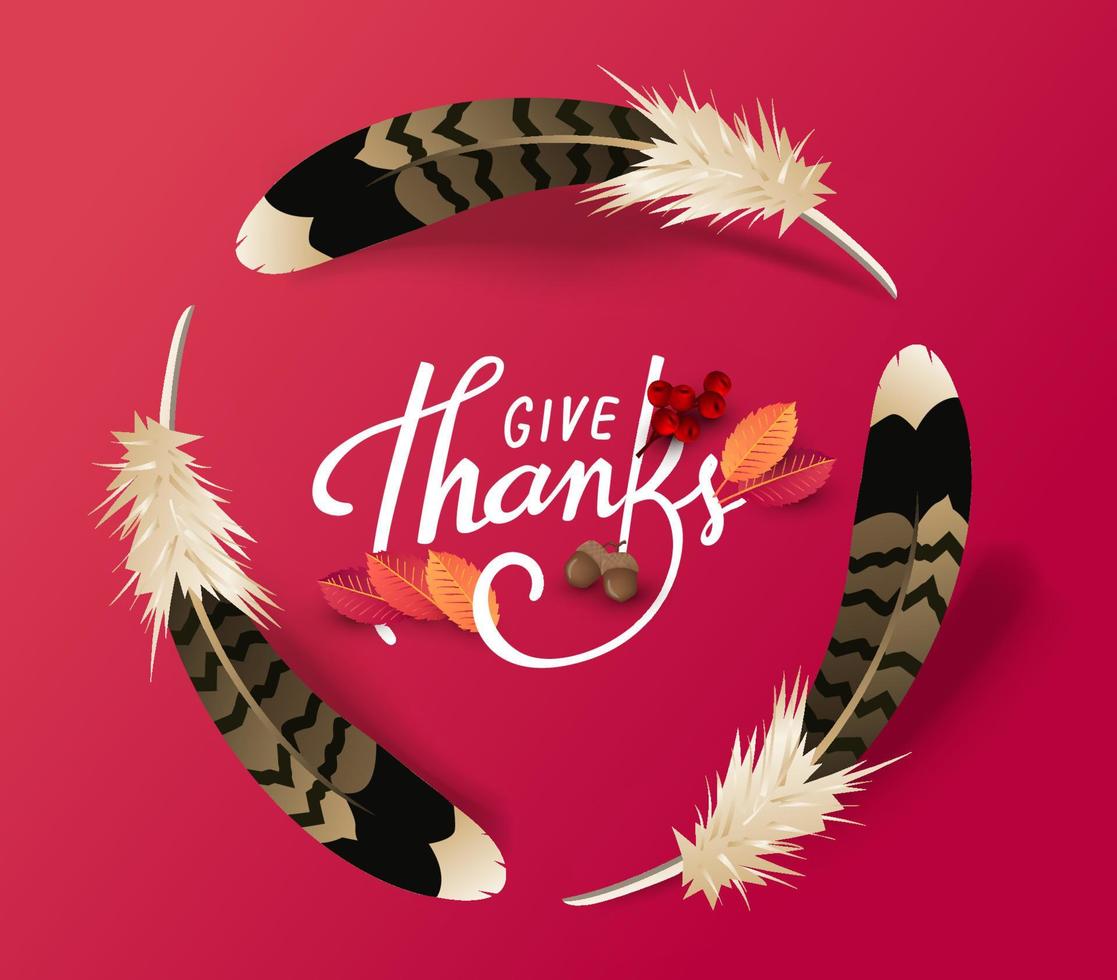 Thanksgiving day banner background vector