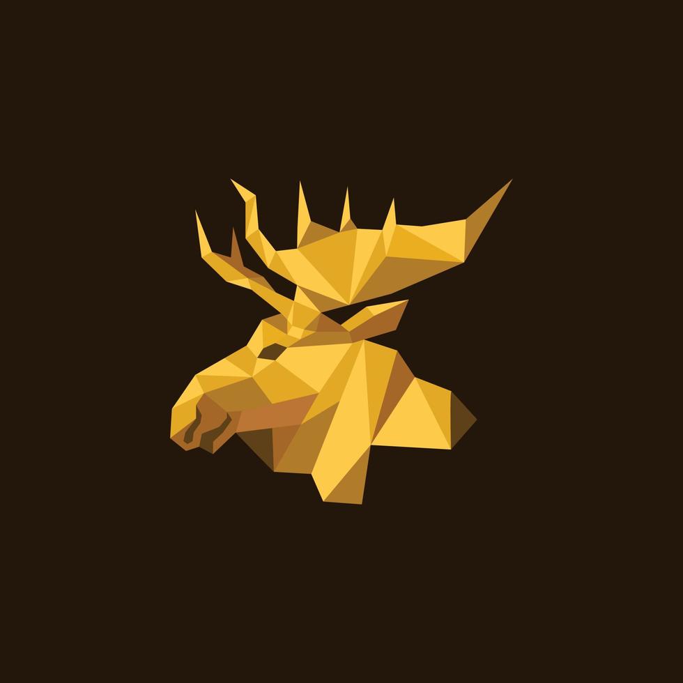 cool deer head vector