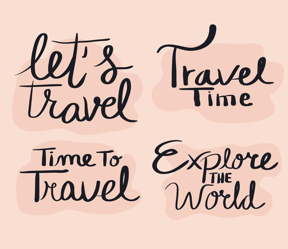 travel four quotes vector