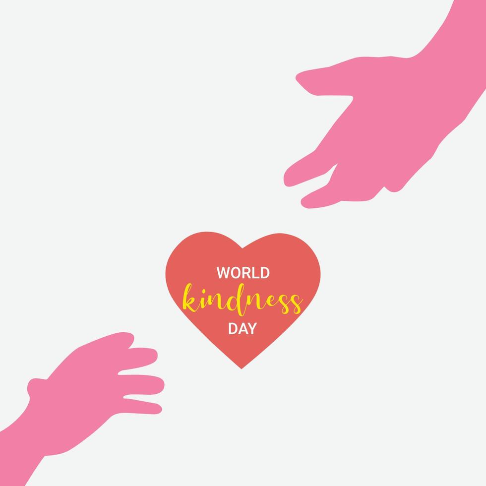 World kindness day. Illustration vector kindness day perfect for template and greeting card