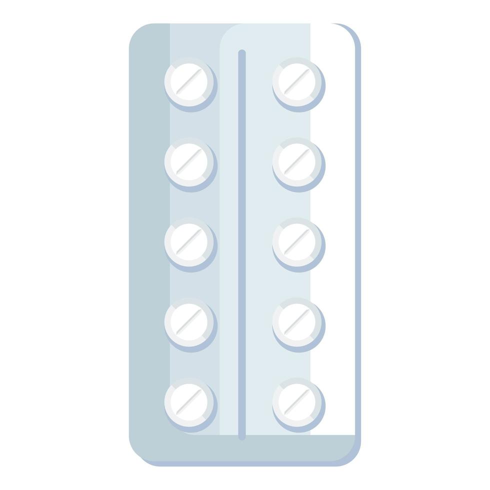 medical tablet icon vector