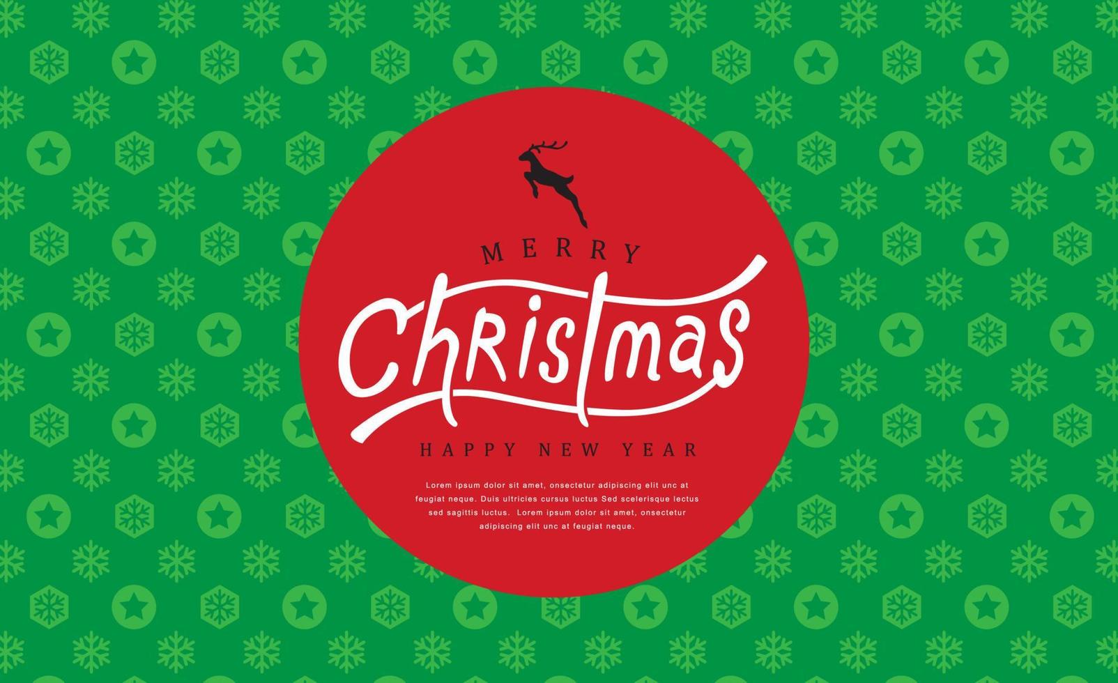 Happy New Year and Merry Christmas banner vector