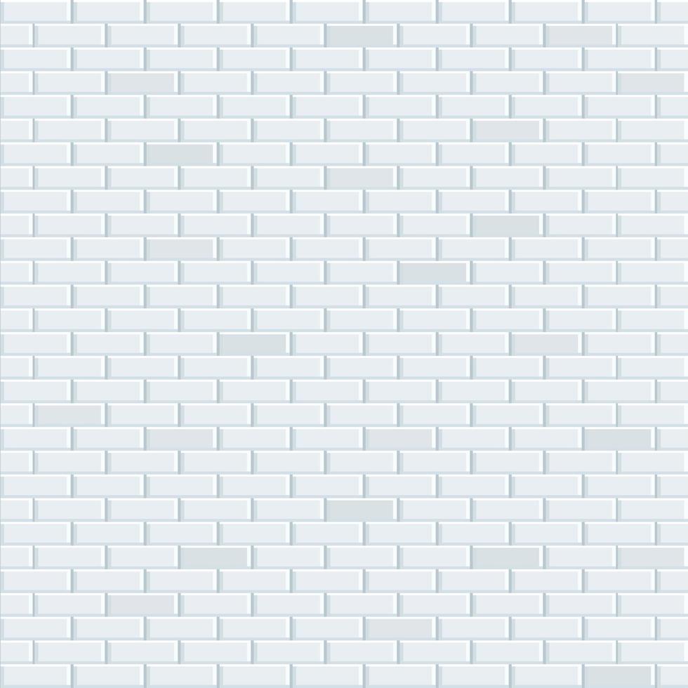 white bricks wall background vector