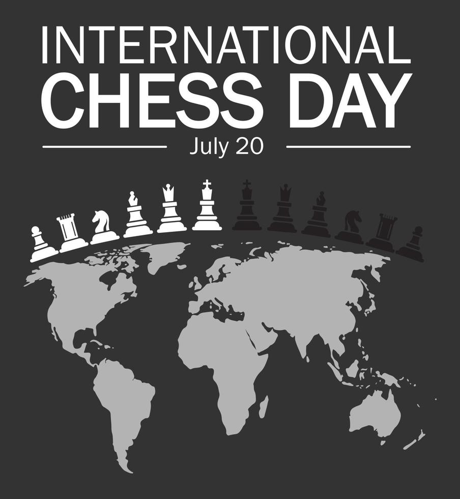 Vector Image, International Chess Day july 20