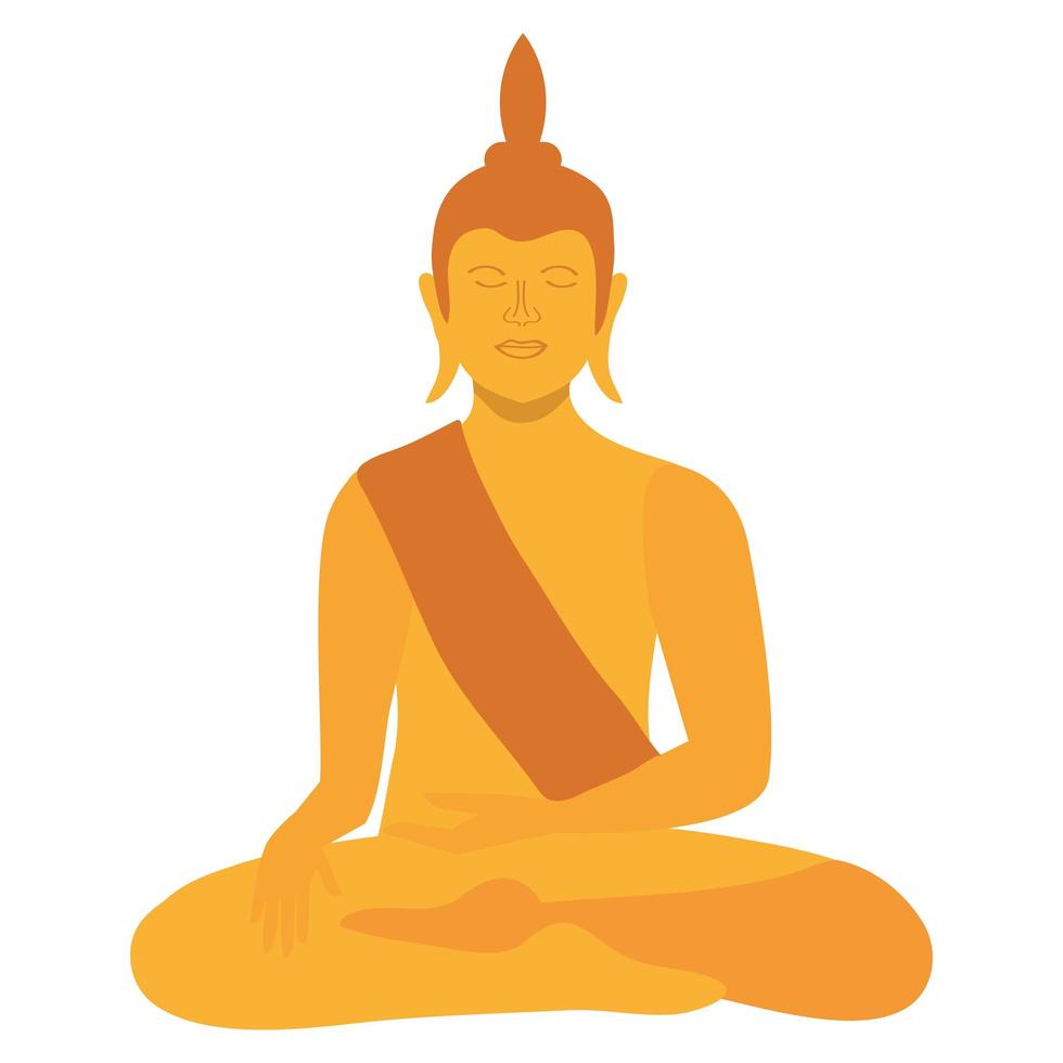 icono de buda tailandés vector