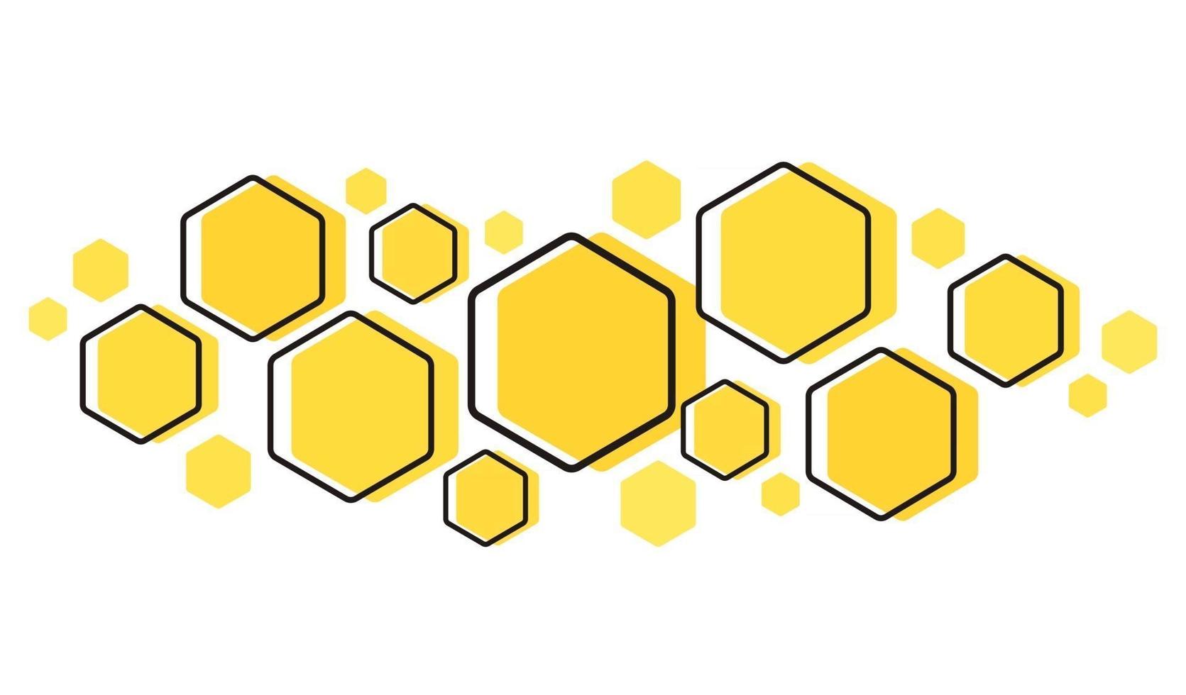 formas de fondo de diseño de concepto hexagonal vector