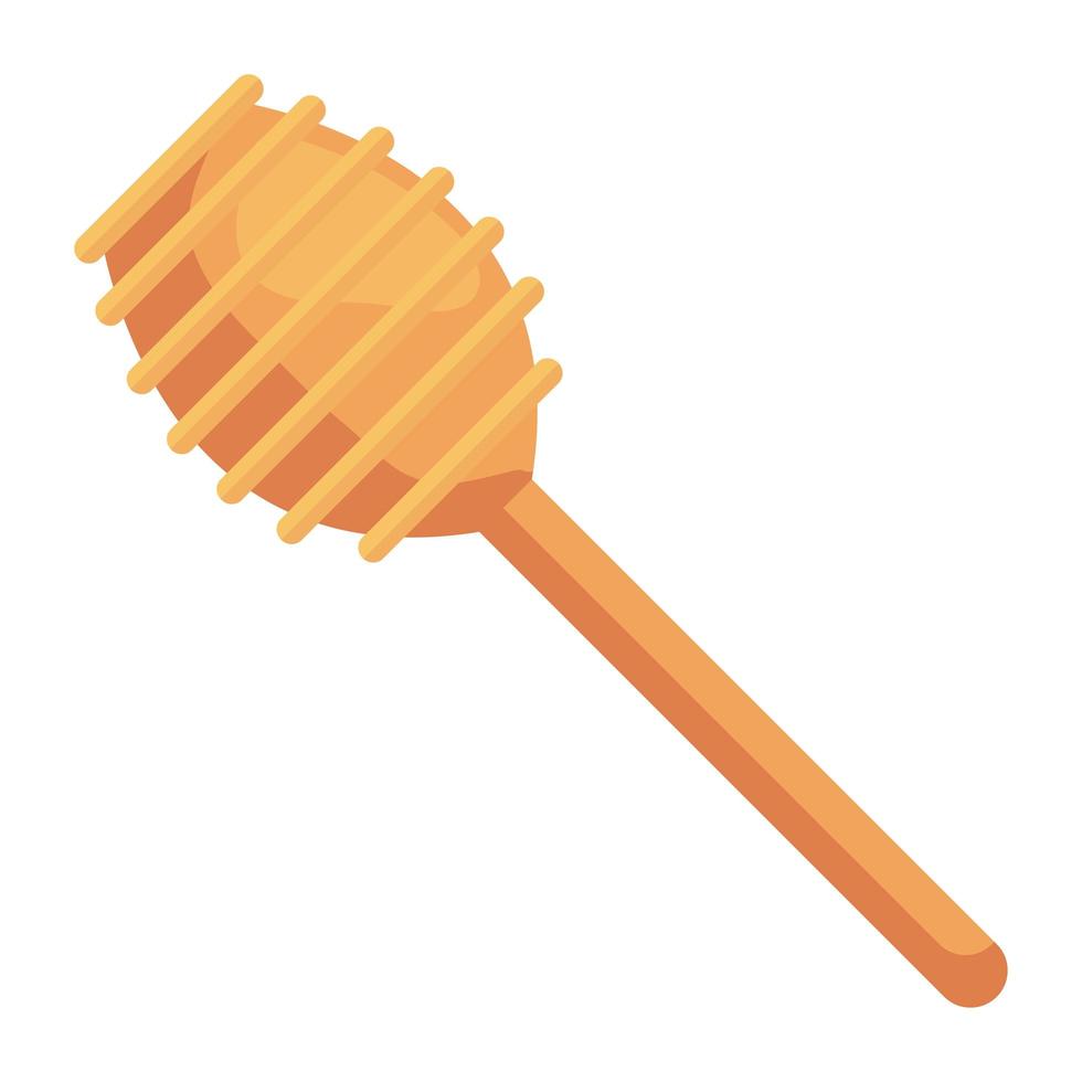 wooden dripping honey vector