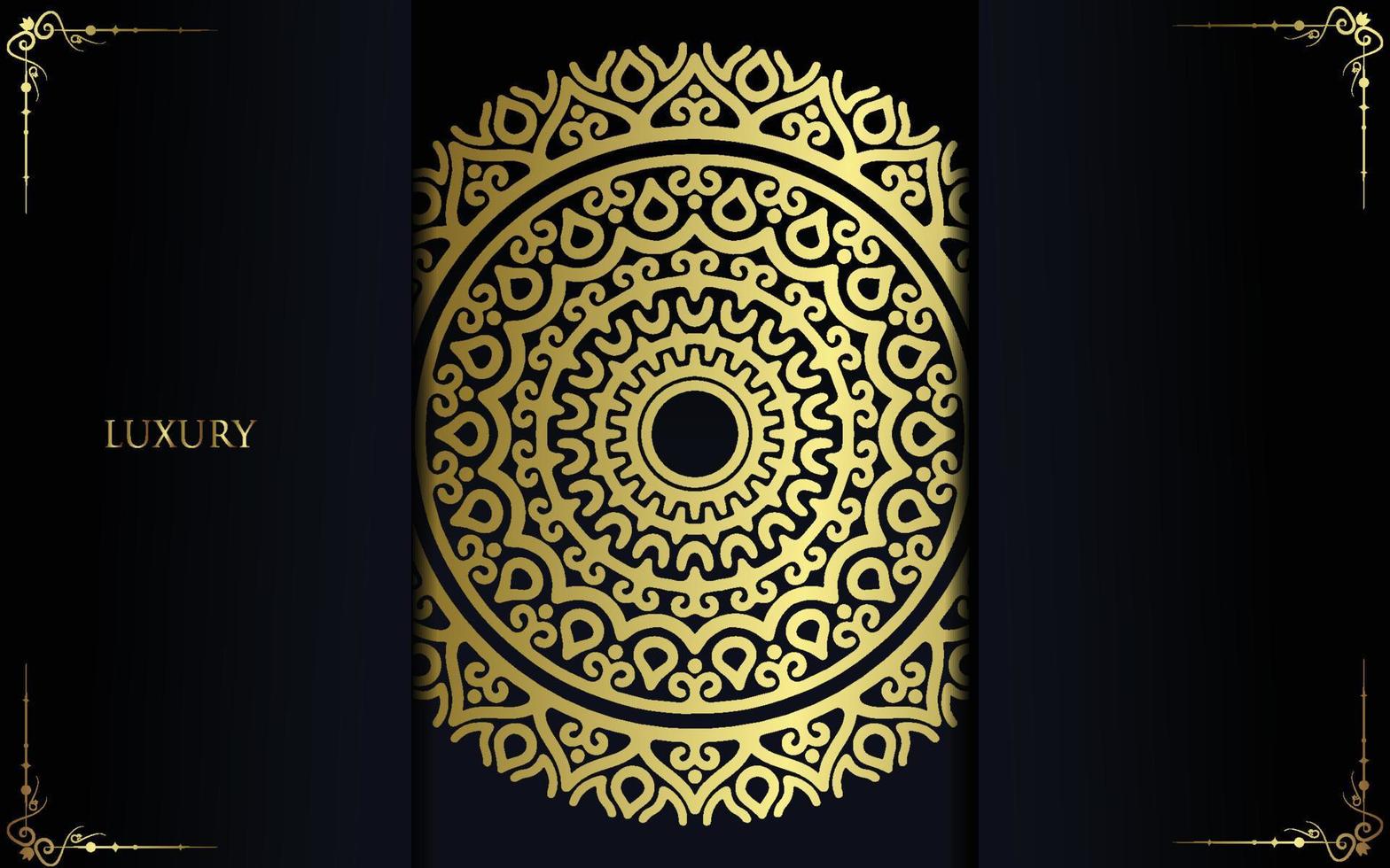 Luxury ornamental mandala background with arabic islamic east pattern style vector