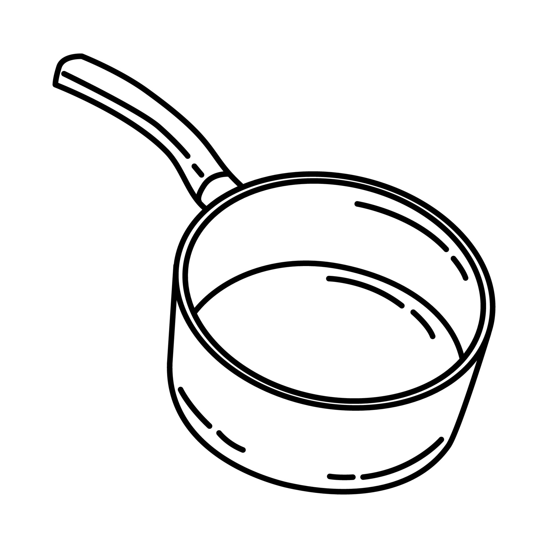 Saucepan Icon. Doodle Hand Drawn or Outline Icon Style 4223600 Vector