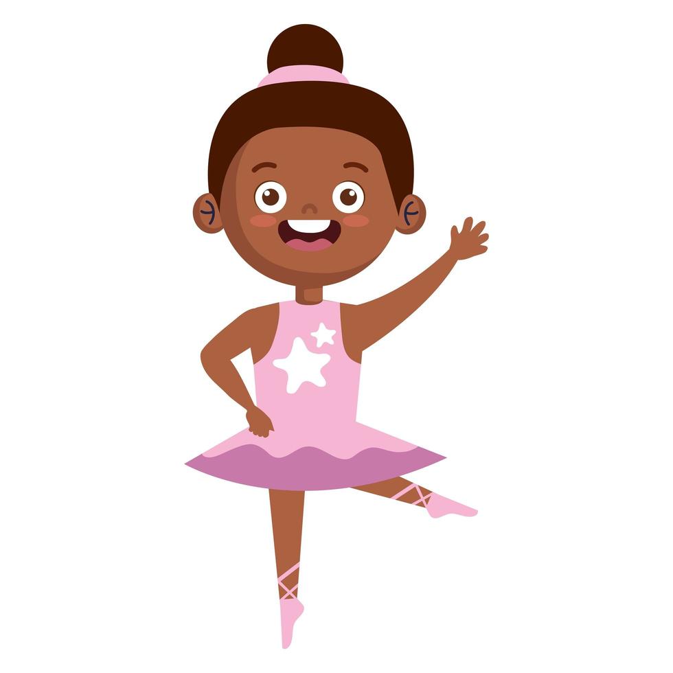 girl with dancer costume vector