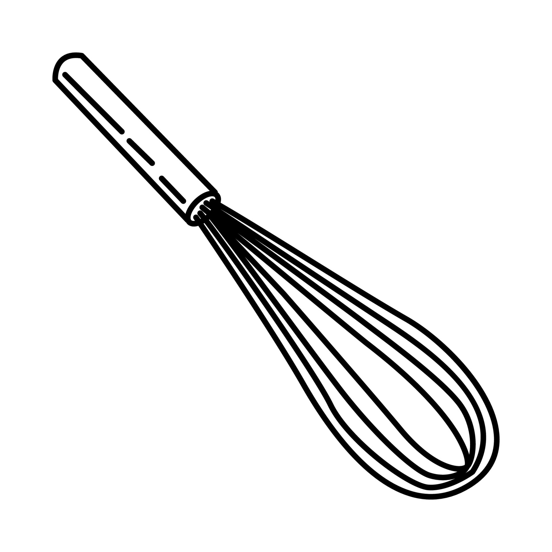 Balloon Whisk Icon. Doodle Hand Drawn or Outline Icon Style 4223985