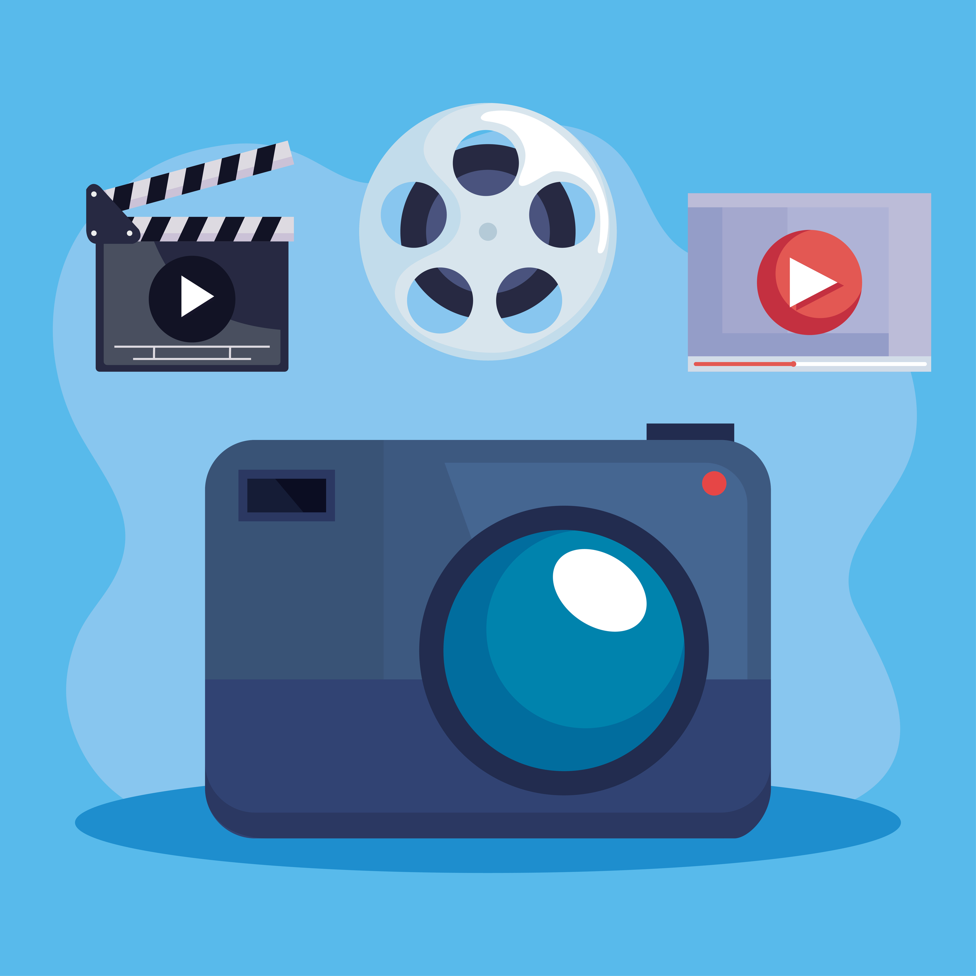 camera with video production icons 4224025 Vector Art at Vecteezy camera with video production icons 4224025 Vector Art at Vecteezy