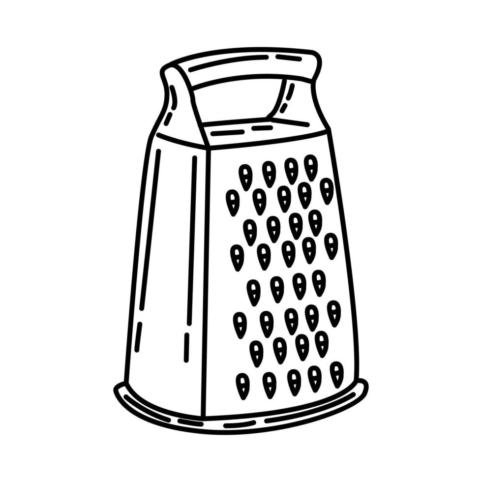 Box Grater Icon. Doodle Hand Drawn or Outline Icon Style vector