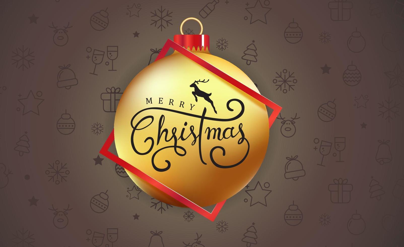 Happy New Year and Merry Christmas banner vector