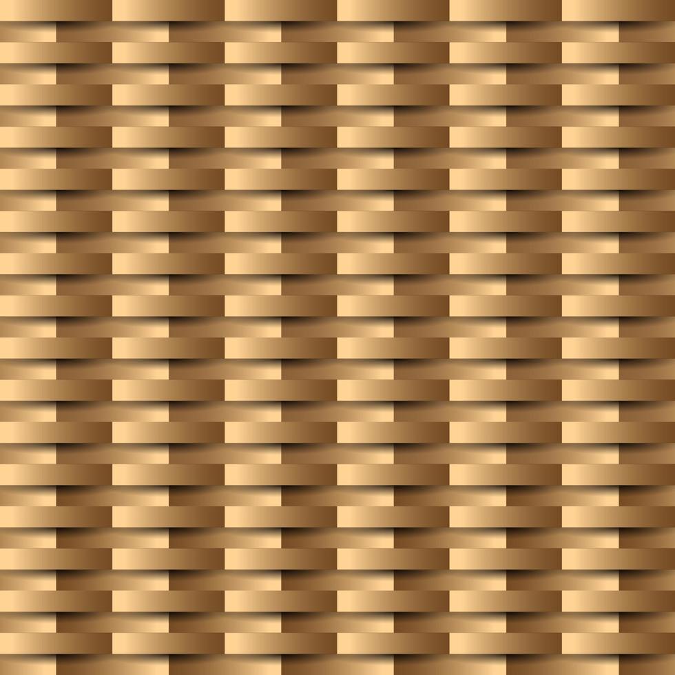 patrón transparente de lujo dorado con tejido geométrico vector