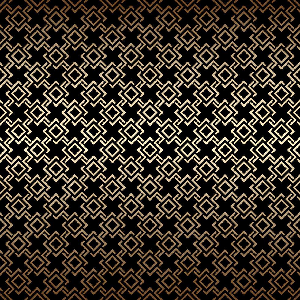 patrón transparente dorado y negro, estilo art deco vector