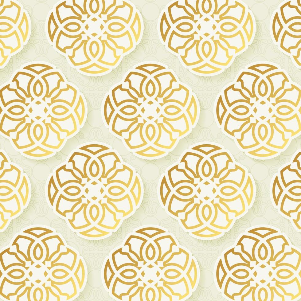 Luxury ornament pattern design background vector