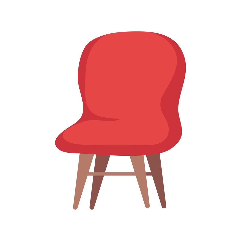 home red chair vector