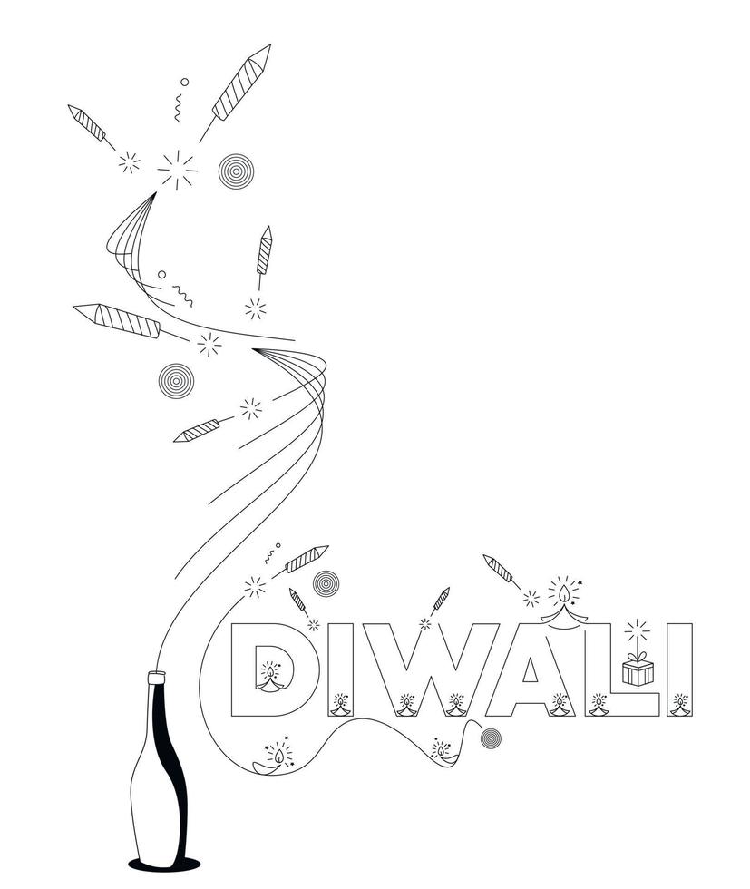 Happy Diwali Discount Sale Banner, Vector illustration.