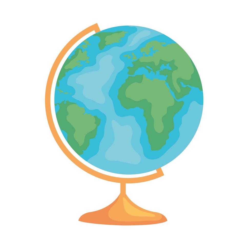 globe terrestrial icon vector