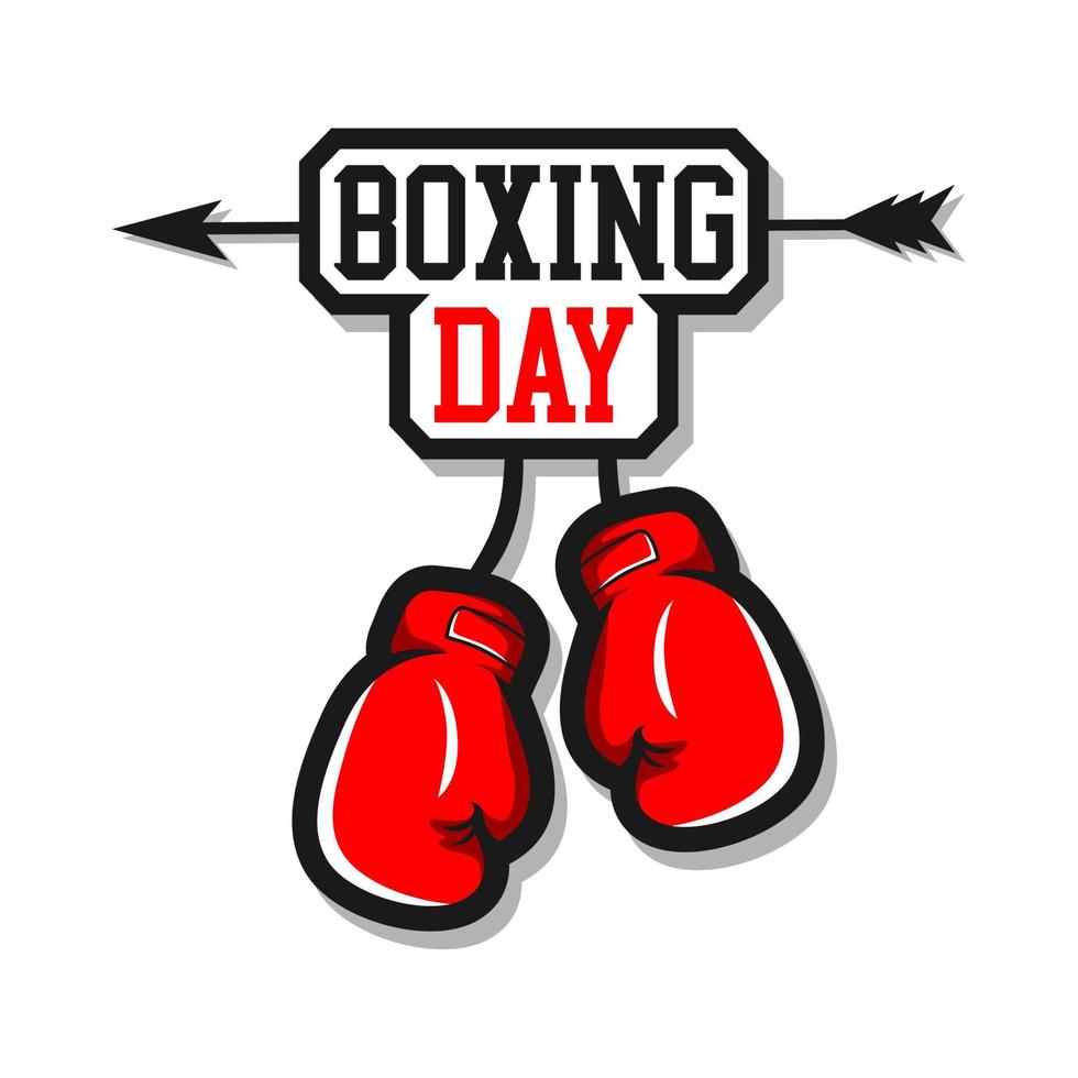 graphic design illustration to commemorate world boxing day, for all your design needs, vector file in eps format