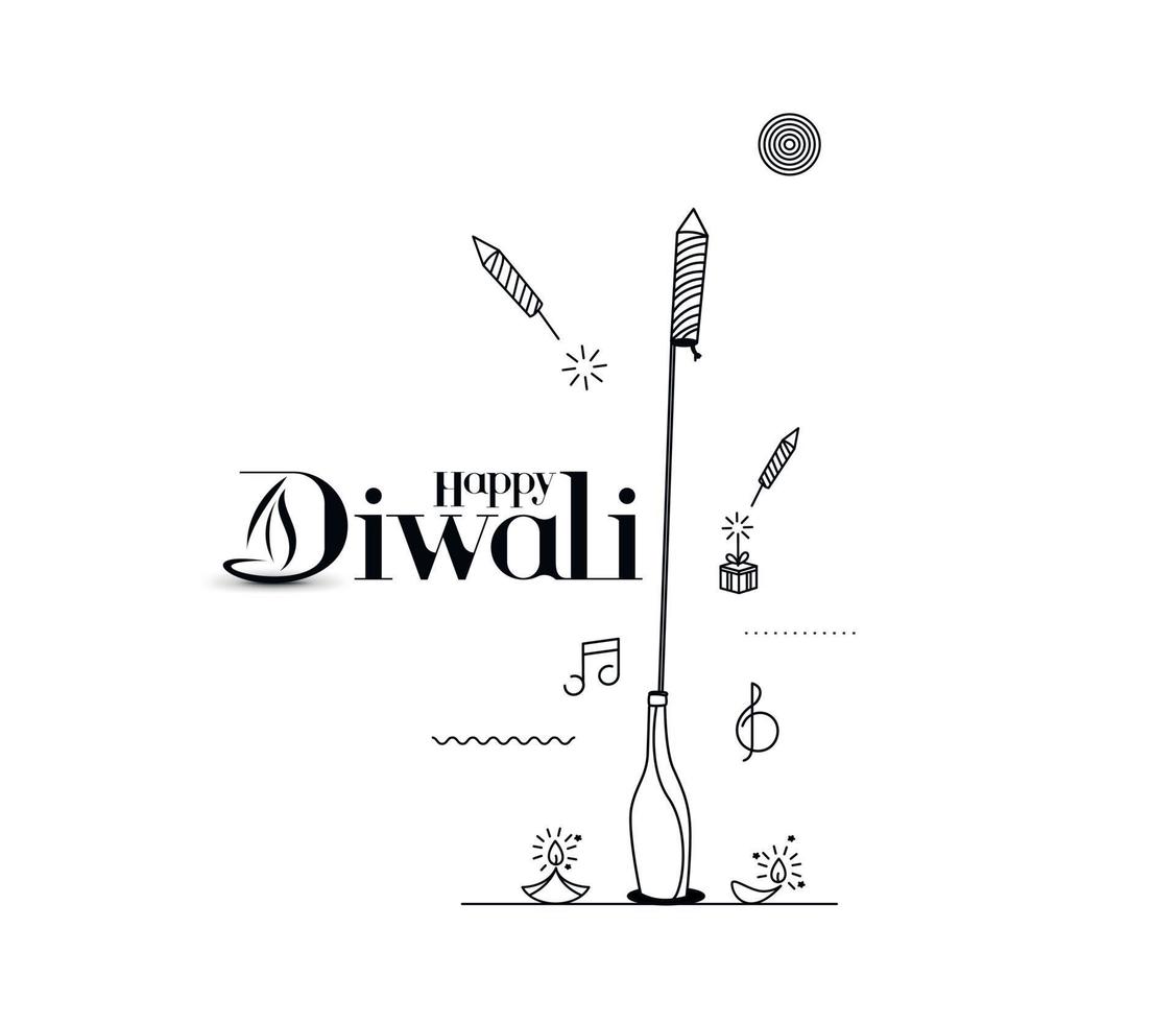 Happy Diwali Sale Banner Poster, Vector illustration.