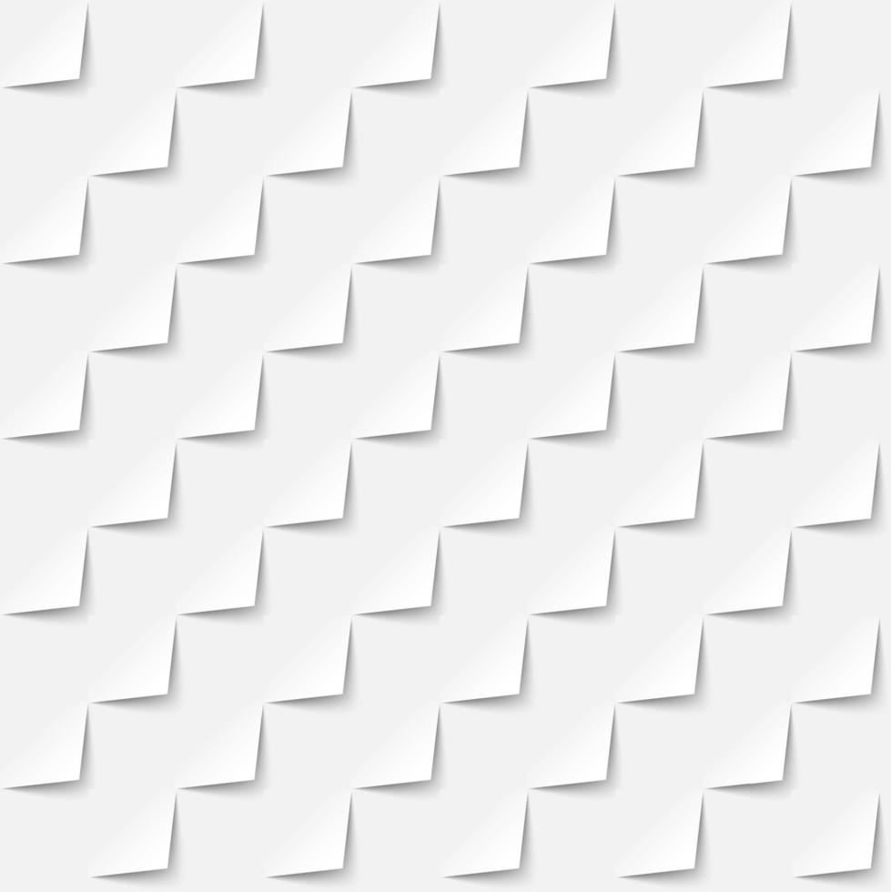 White abstract background 3d paper style, seamless pattern vector