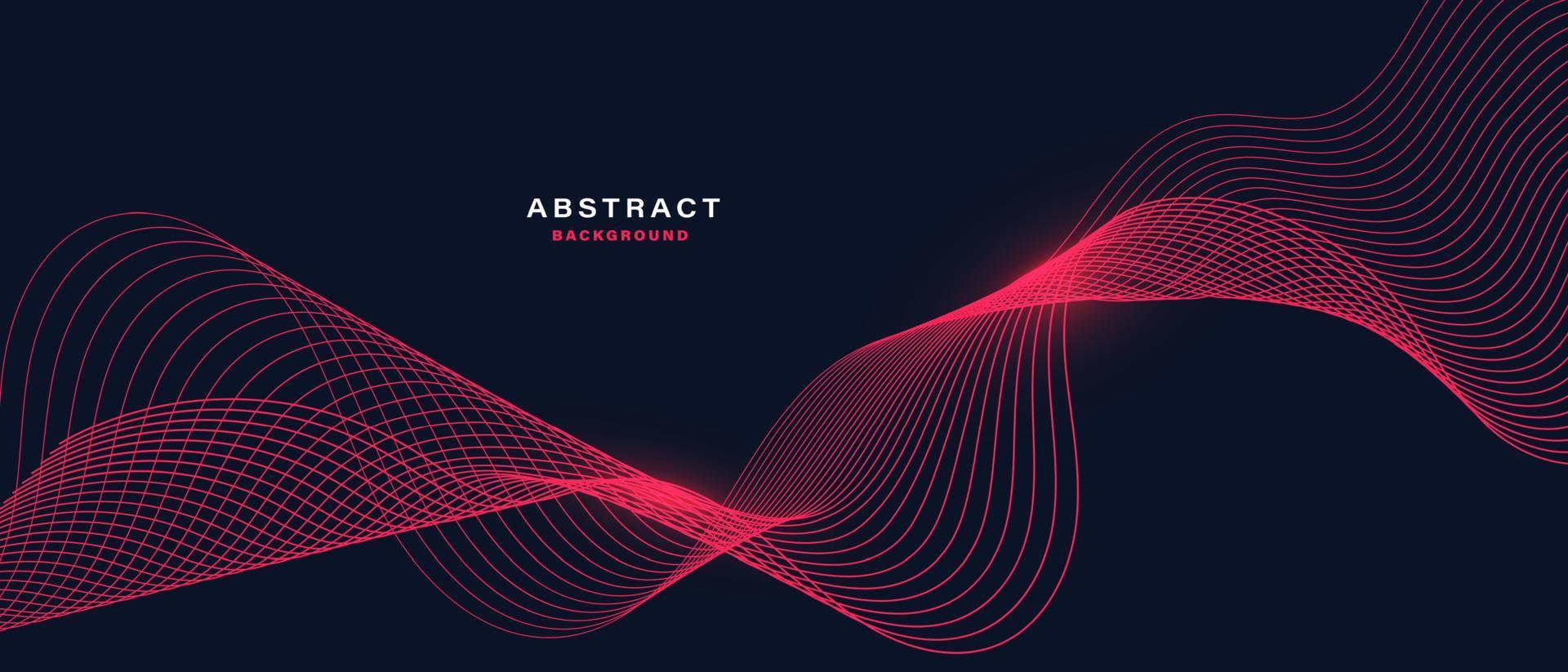 Abstract digital background with flowing particles. vector