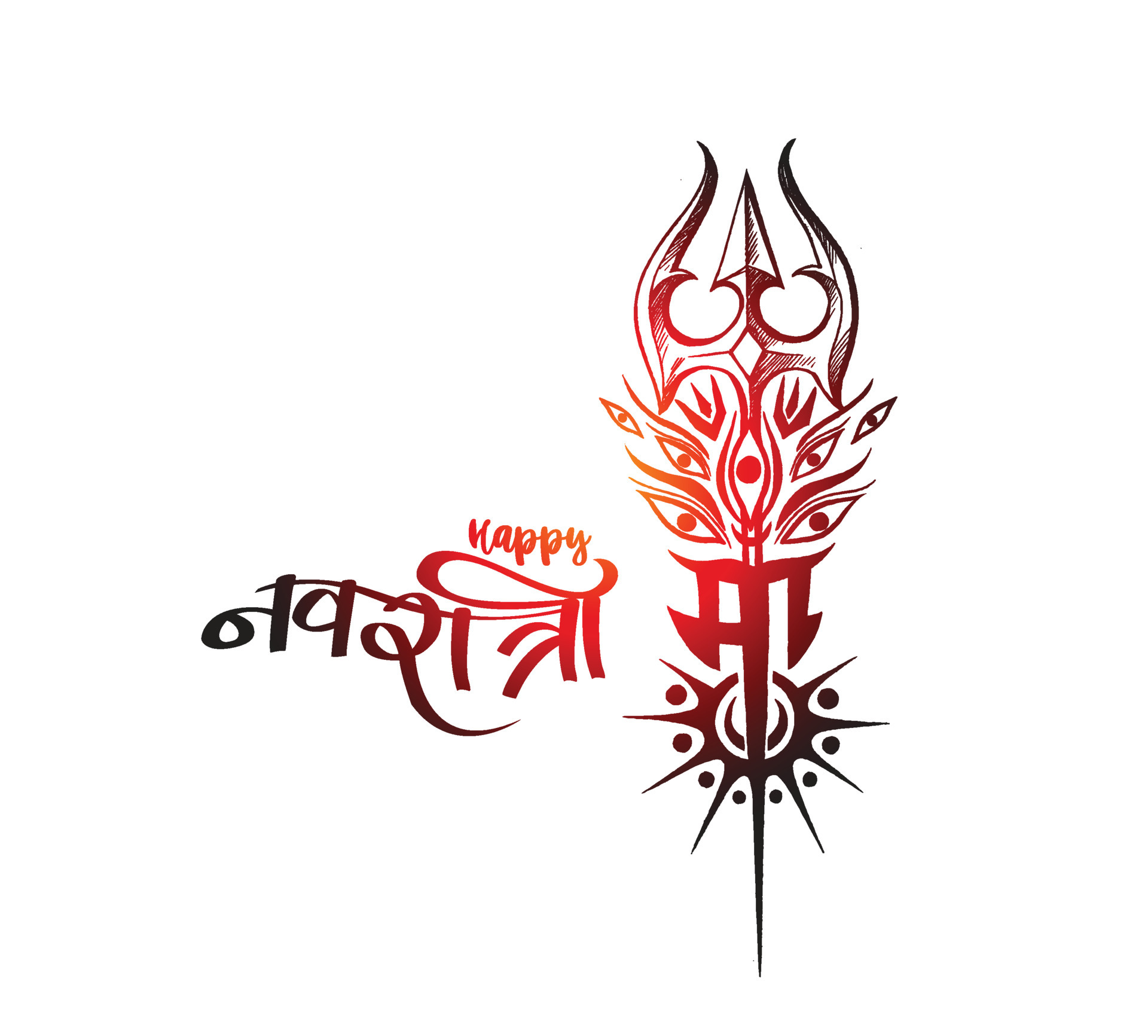 Trisulam with Maa Hindi Text Happy Navratri Background. 4225131 Vector Art at Vecteezy Trisulam with Maa Hindi Text Happy Navratri Background. 4225131 Vector Art at Vecteezy