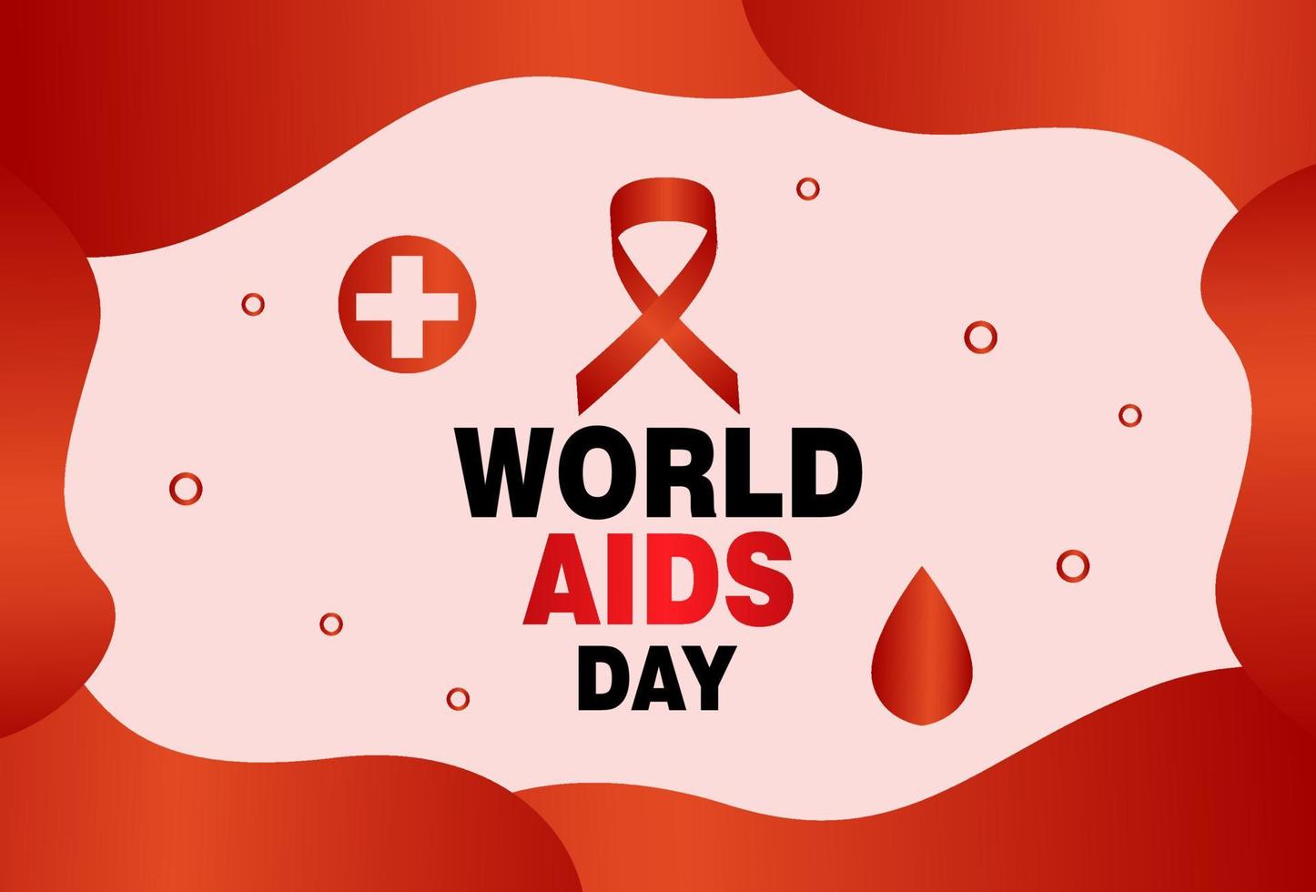 world aids day greeting design. designs for banner and poster templates. vector