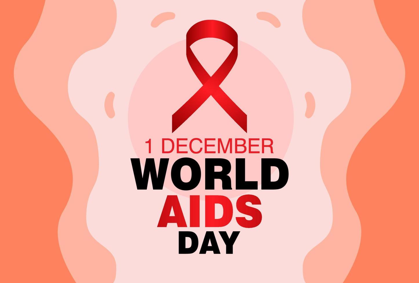 world aids day greeting design. designs for banner and poster templates. vector