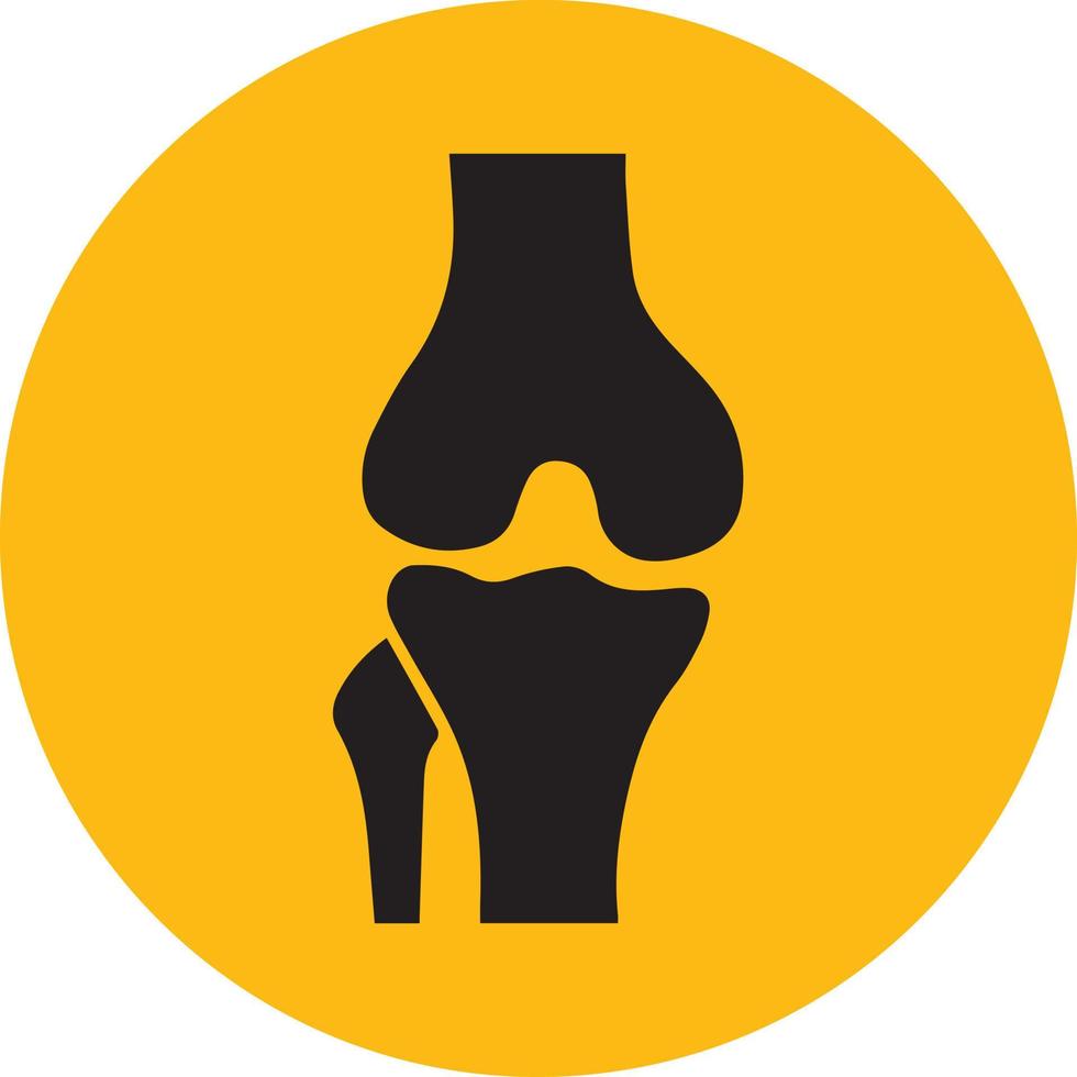 Knee joint icon graphic icon vector