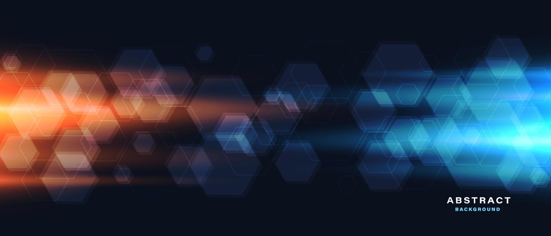 Abstract tech background with light effect. vector
