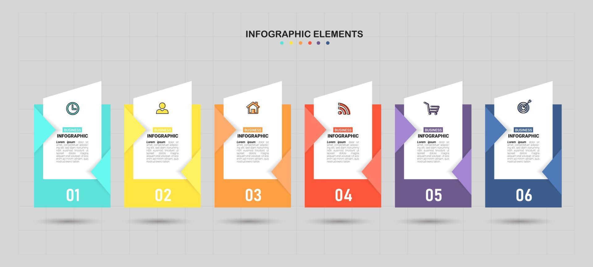 Business infographic template vector