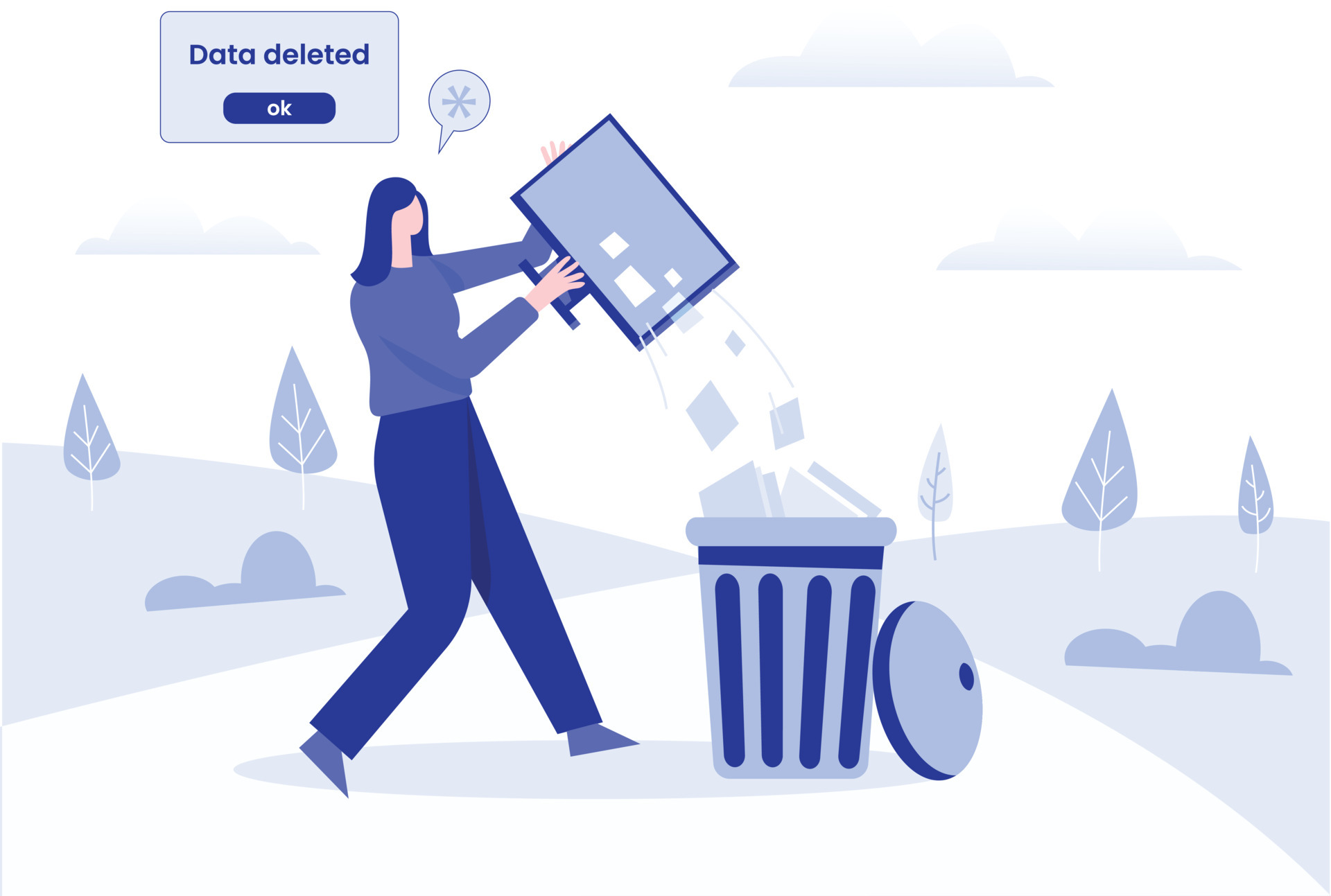 Removes data. Очищающие конструкции картинки. data cleaning.