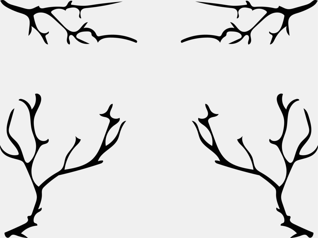 tree branches design, branches in autumn, tree branches, trees, scary forest vector