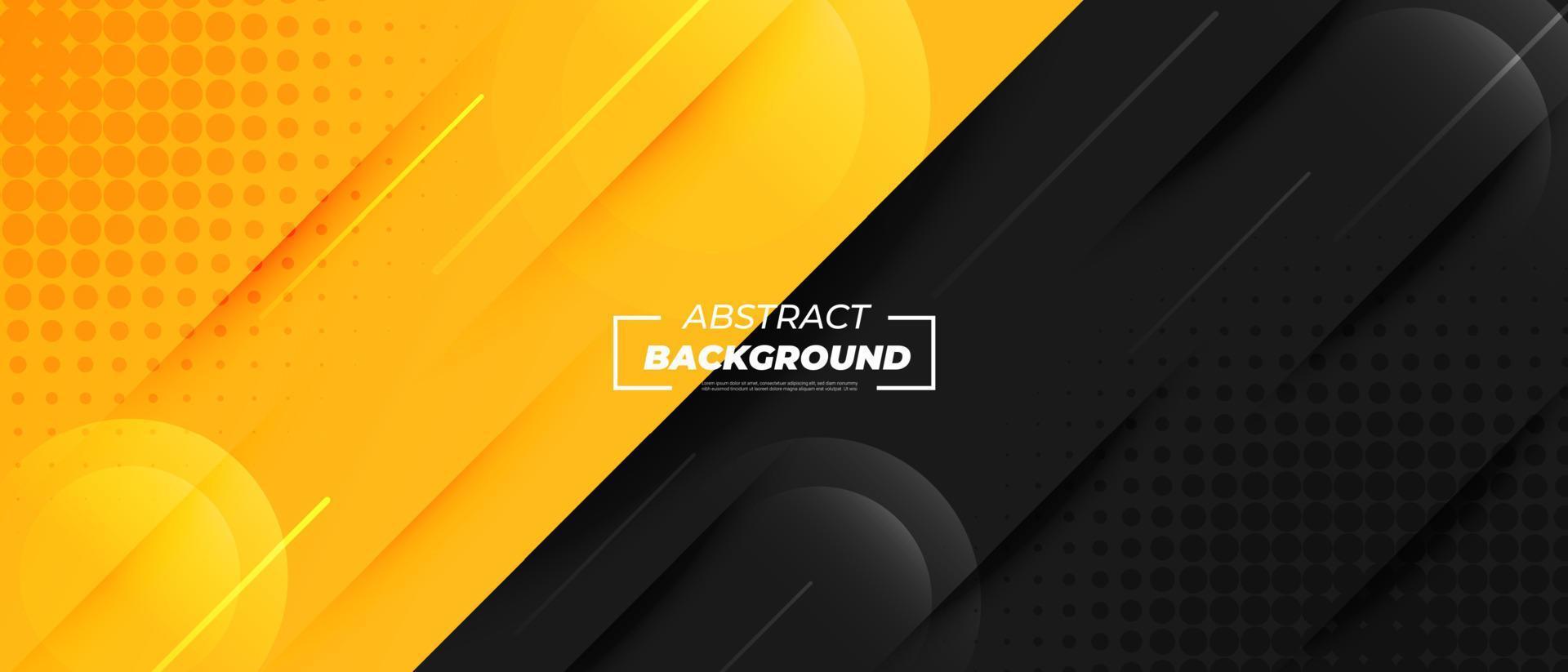 Black and yellow abstract background. vector