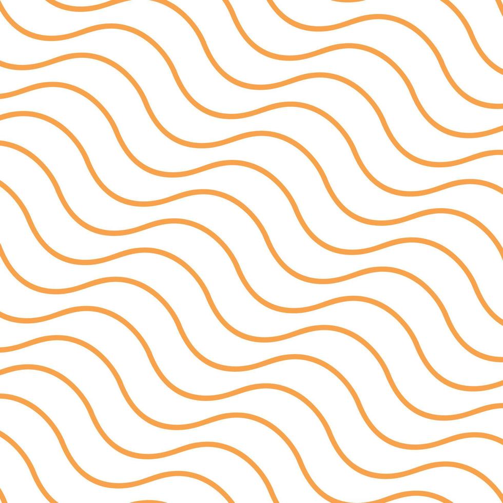 seamless orange lines waves abstract background vector