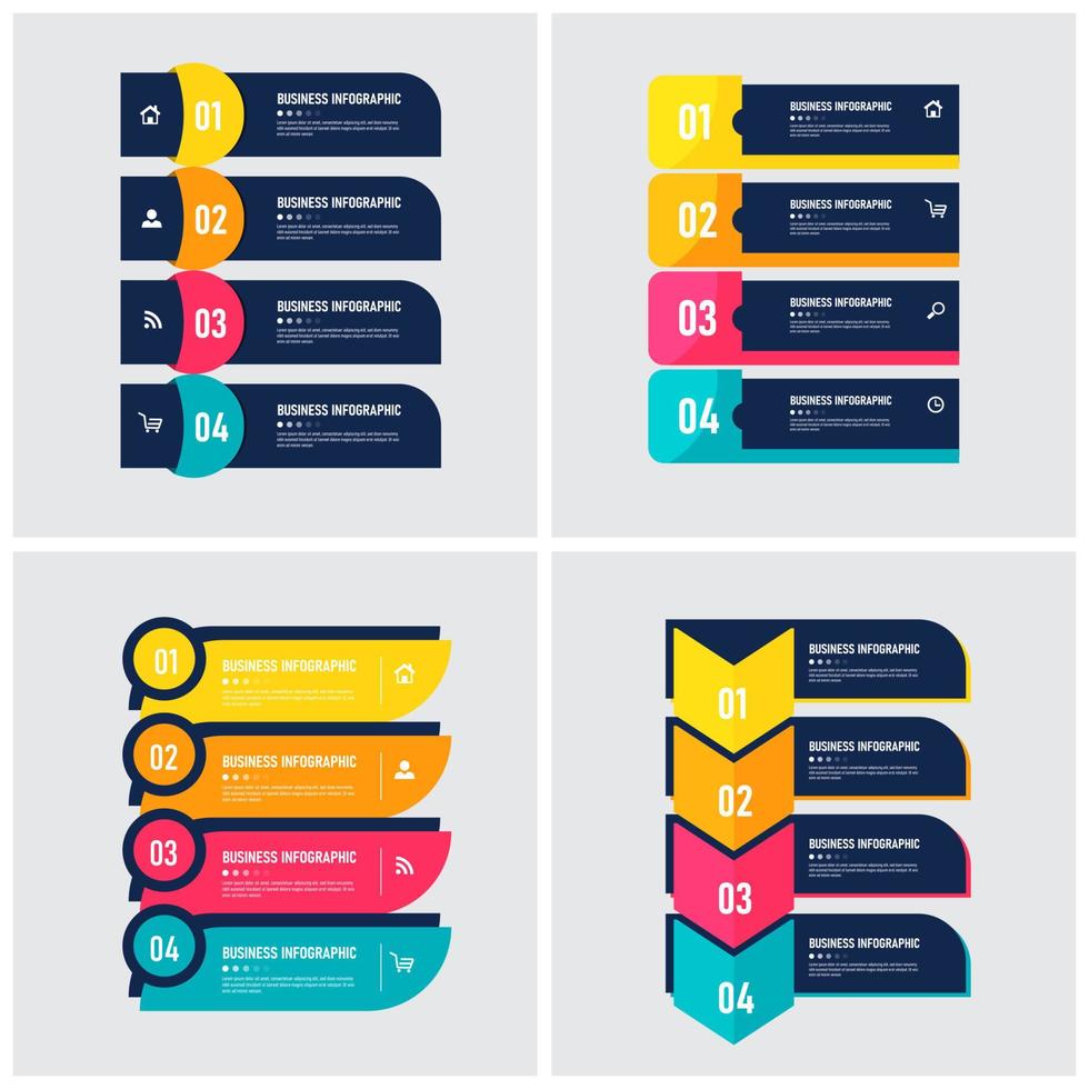 Infographics element collection vector