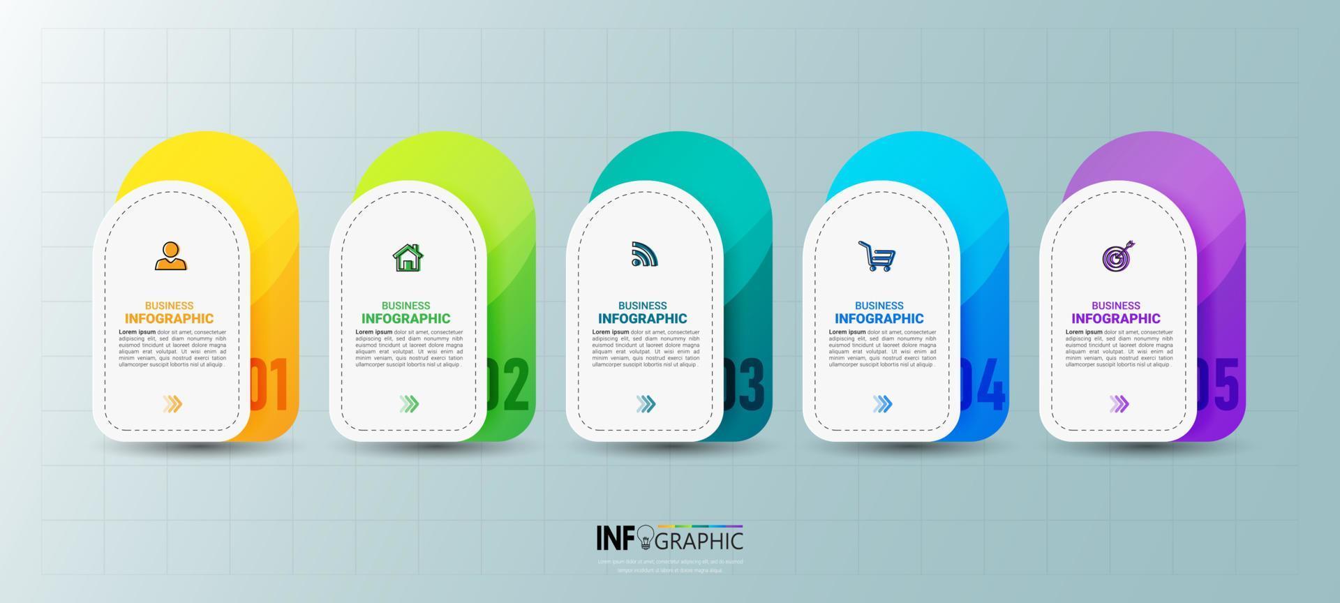 Business Infographic design template vector