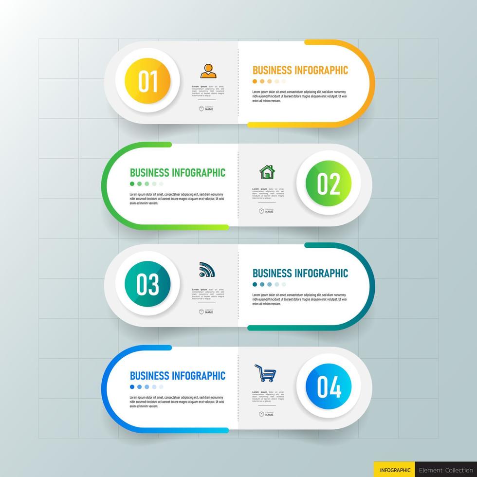Business Infographic design template vector